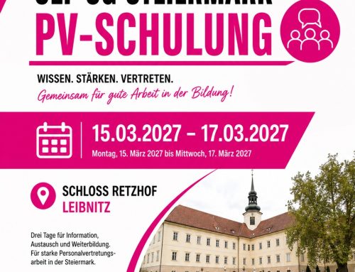 Steiermark: Personalvertreter:innen Schulung 2027 (AHS/BHS/BS)