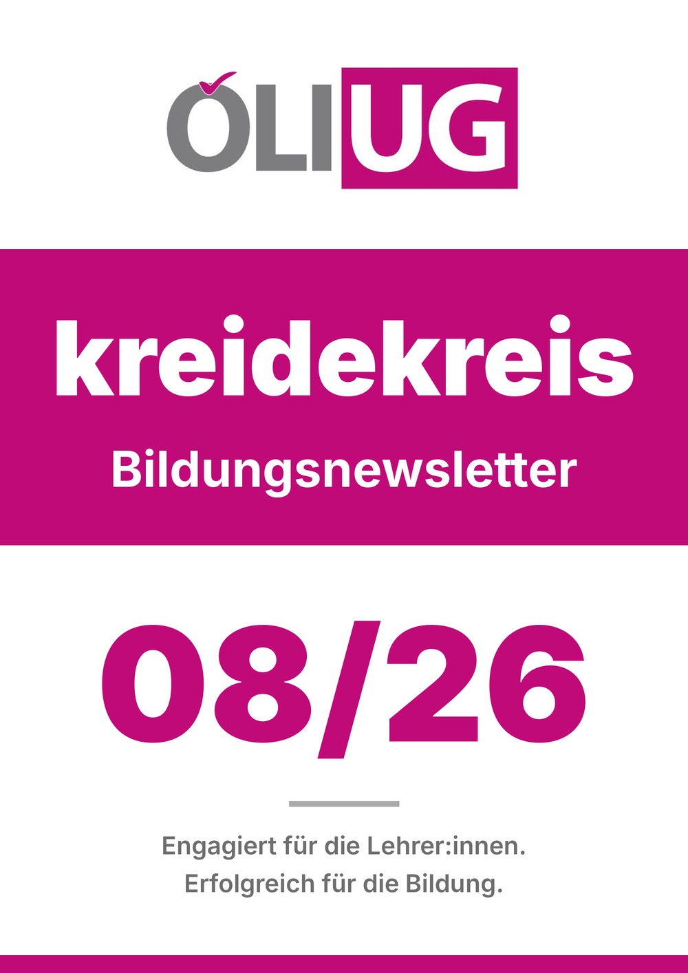 kreidekreis Bildungsnewsletter 08/26